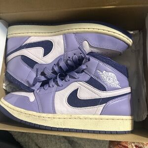 Jordan Women's Shoes in Purple and White